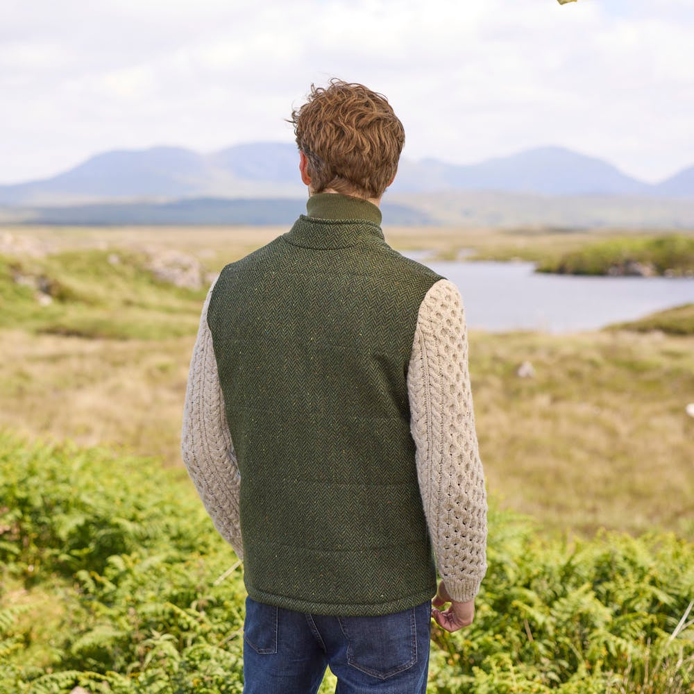 Aran Sleeves Tweed Jacket - Image 4