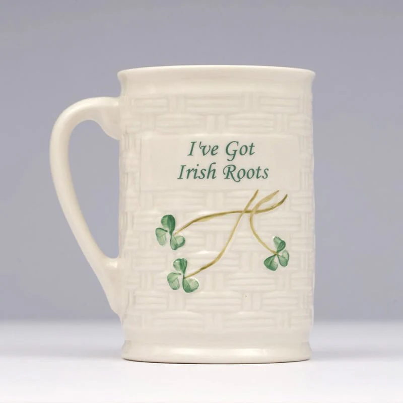 Belleek I've Got Irish Roots Mug - Image 3