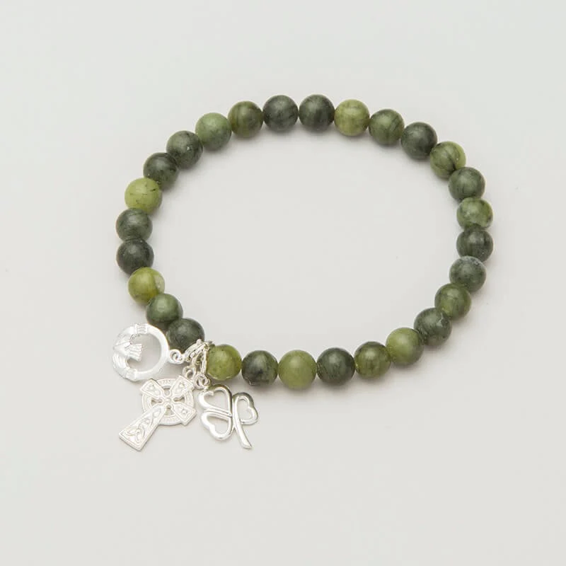 Connemara Marble Stretch Charm Bracelet