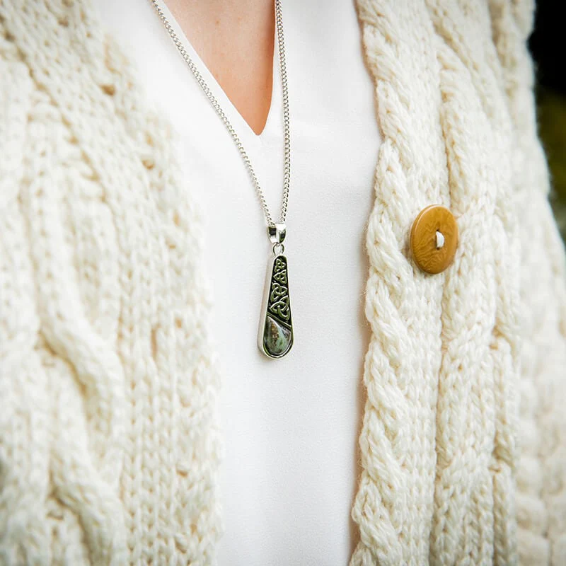 Connemara Marble Trinity Knot Pendant