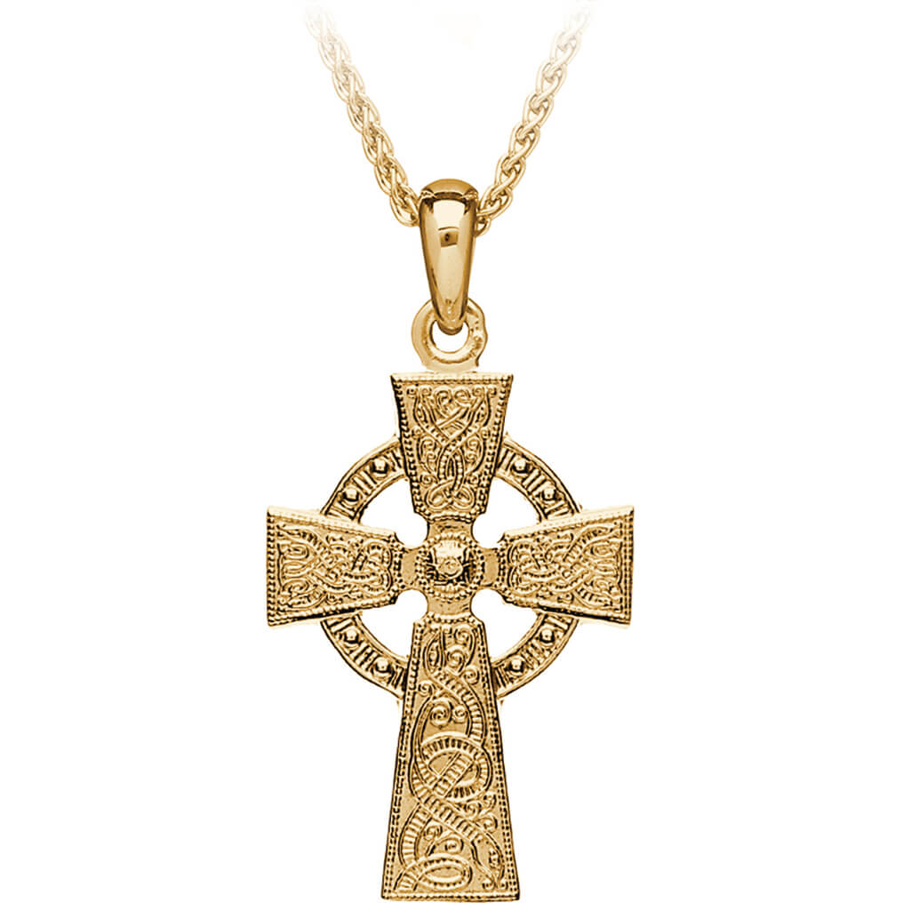 Gold Vermeil Celtic Cross Pendant