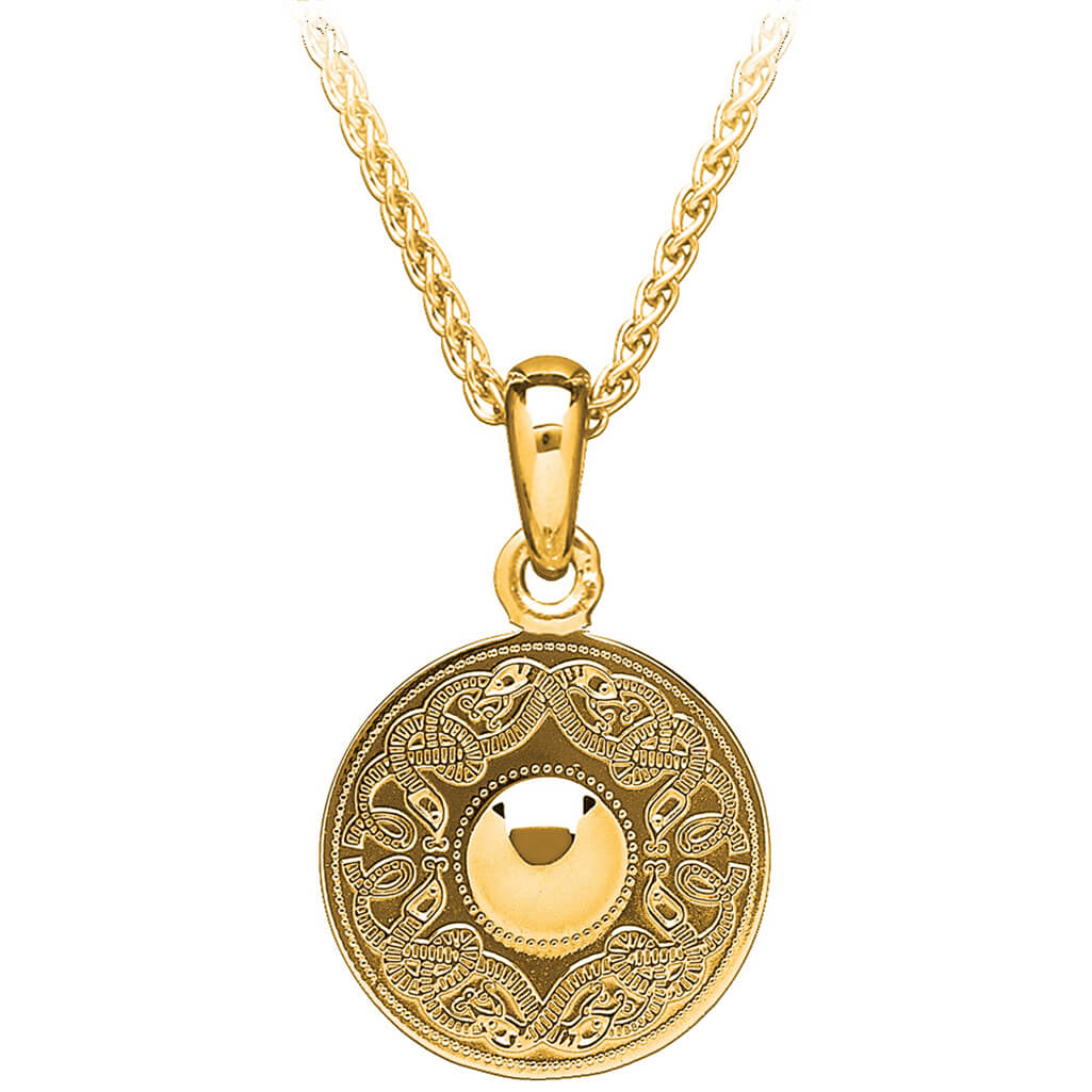 Gold Vermeil Celtic Warrior Jewelry Pendant