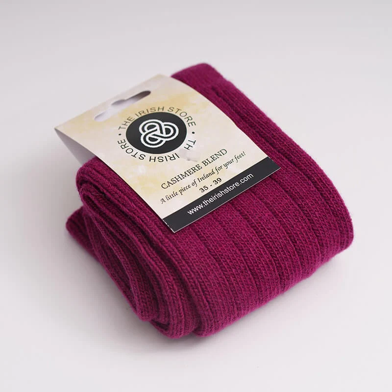Ladies Cashmere Blend Irish Wool Socks - Image 3