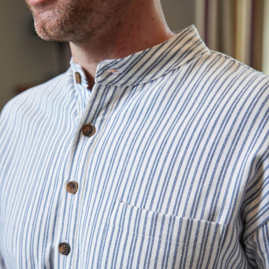 Men's Cotton Flannel Nightshirt - Image 4