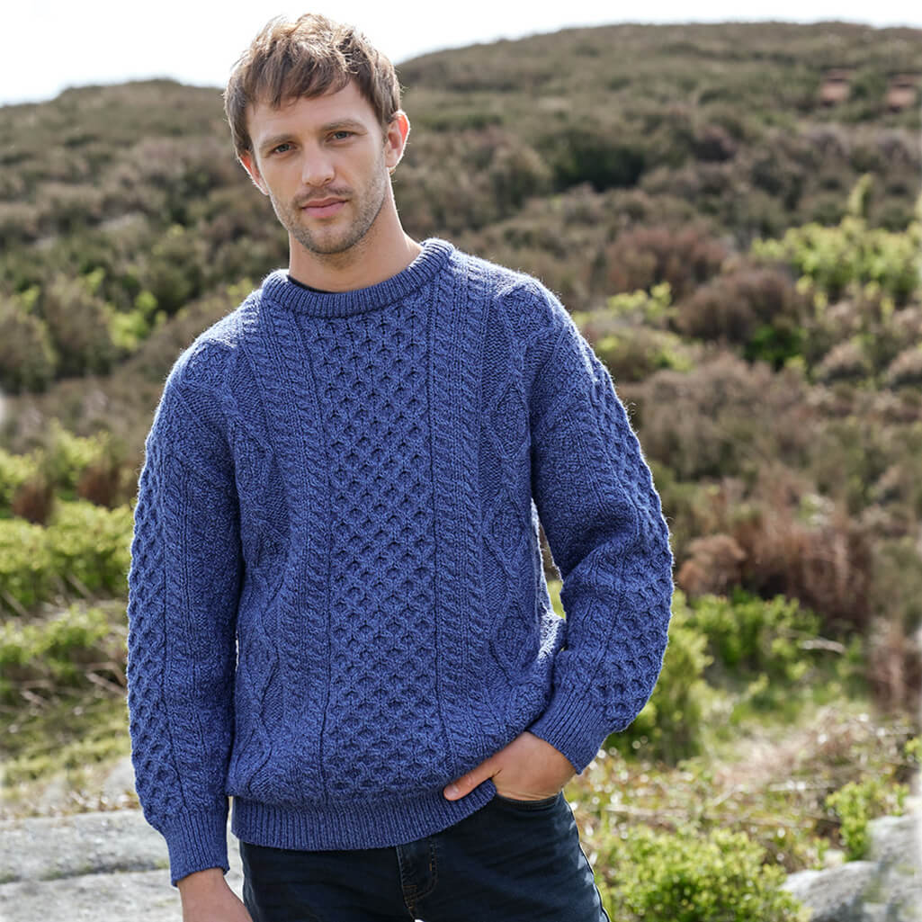 Men's Fisherman Lightweight Crew Neck Heritage Sweater - Image 11