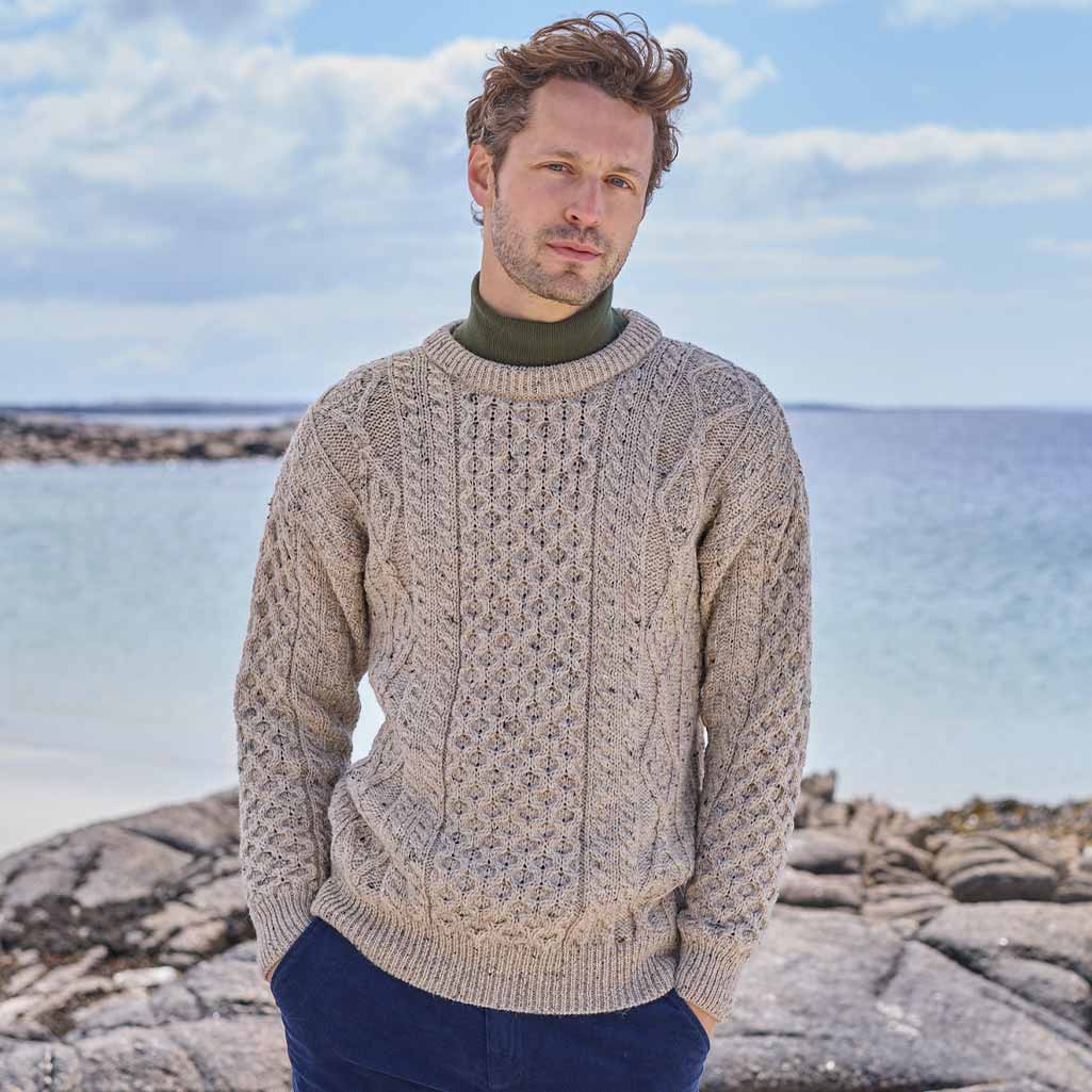 Men's Fisherman Lightweight Crew Neck Heritage Sweater - Image 5