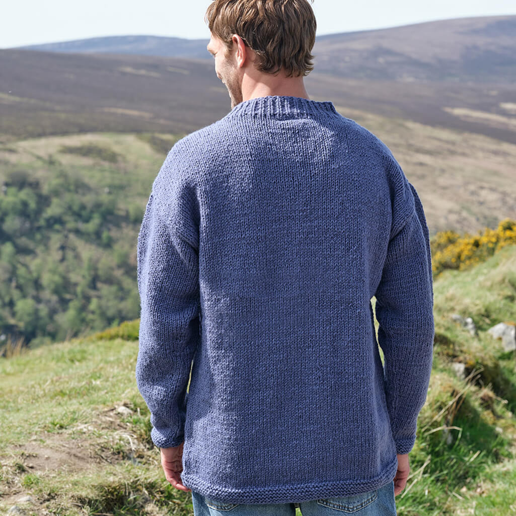 Men's Hand Knitted Wool Sheep Sweater - Image 2