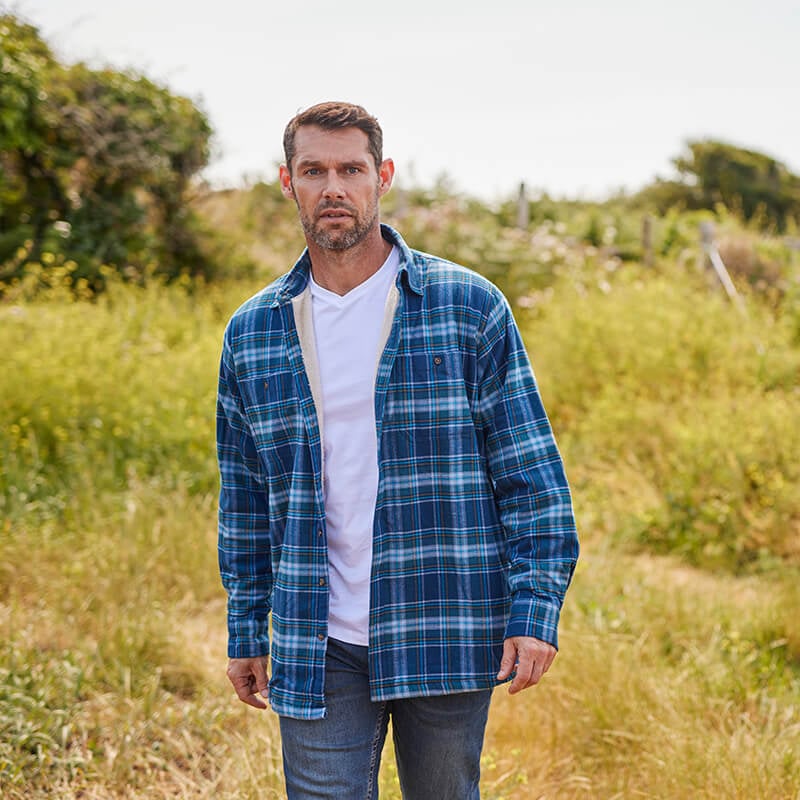 Men's Plaid Flannel Shirt - Image 3
