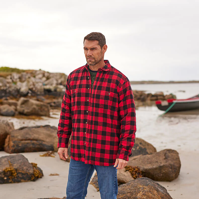 Men's Plaid Flannel Shirt - Image 6