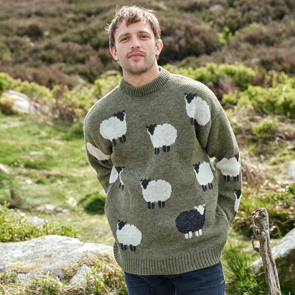 Men's Premium Wool Black Sheep Sweater - Image 2