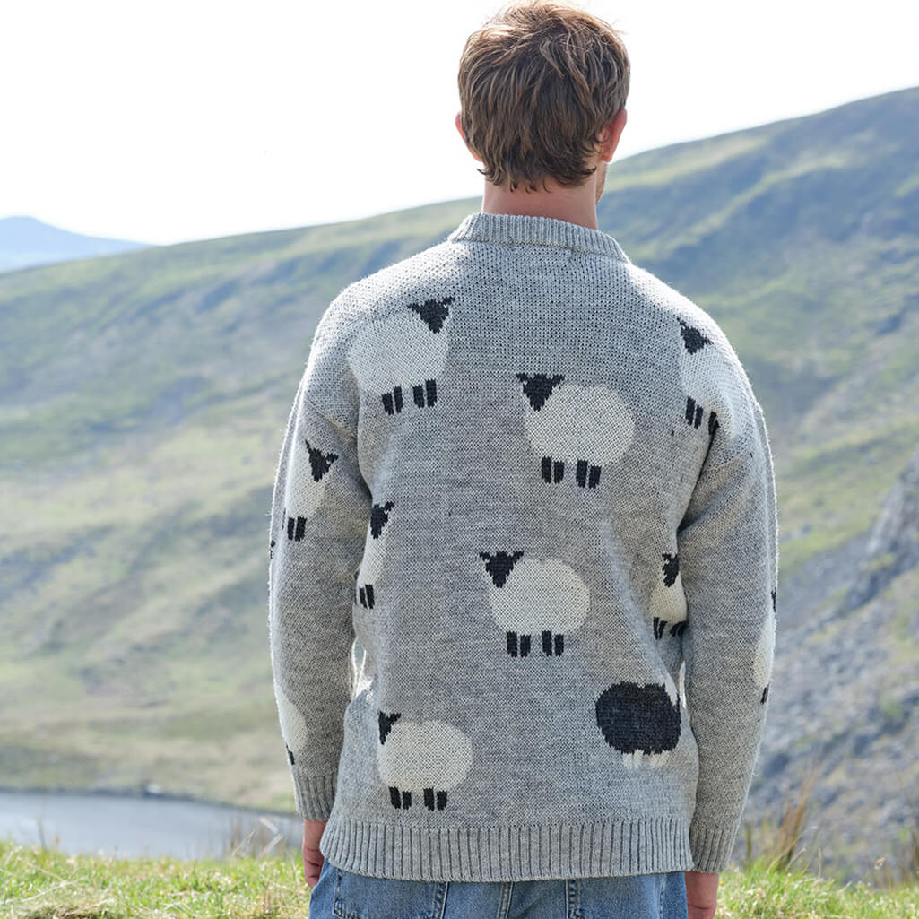 Men's Premium Wool Black Sheep Sweater - Image 4