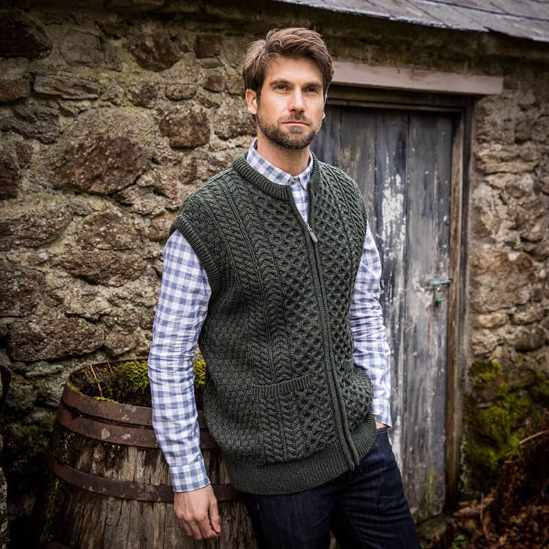 Men's Traditional Fisherman Zipper Vest - Image 4