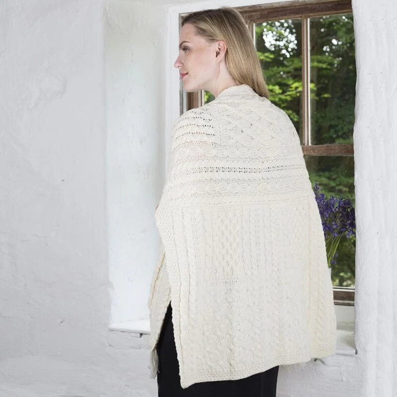 Merino Wool Pocket Shawl - Image 3