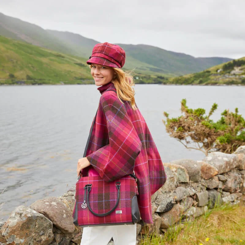 Mucros Irish Wool Half Zip Poncho - Image 3