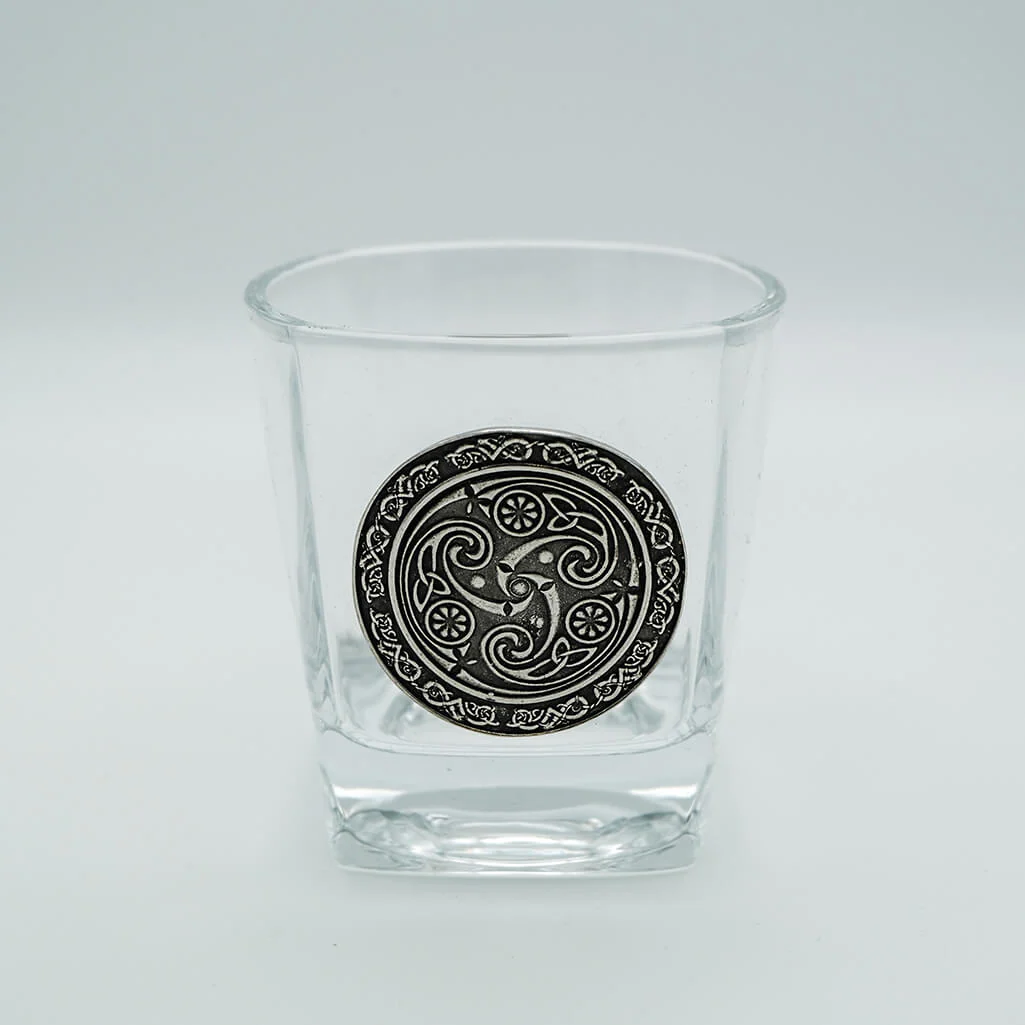 Mullingar Pewter Celtic Crystal Decanter & Glasses Gift Set - Image 2