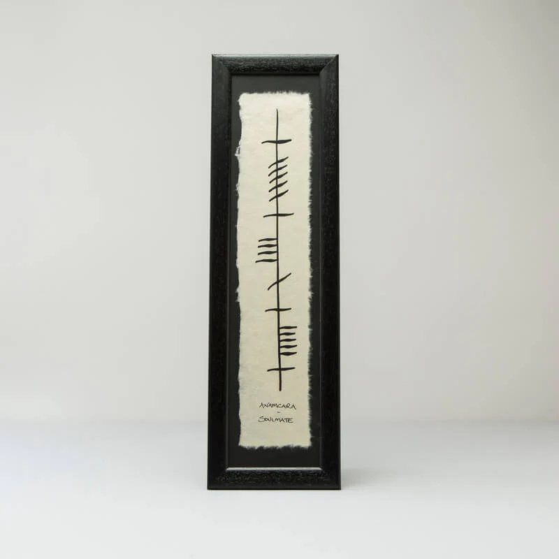 Ogham Irish Writing 'Anam Cara' (Soul Mate)