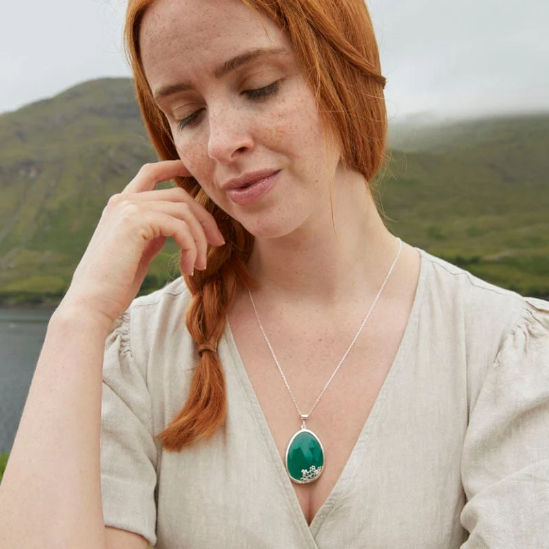 Shamrock Green Onyx Pendant - Image 4