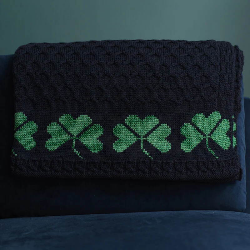 Shamrock Merino Wool Blanket - Image 4