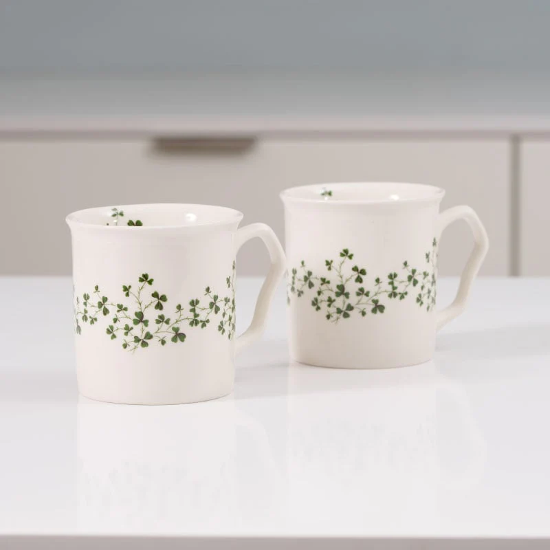 Shannonbridge Shamrock Mugs x 2