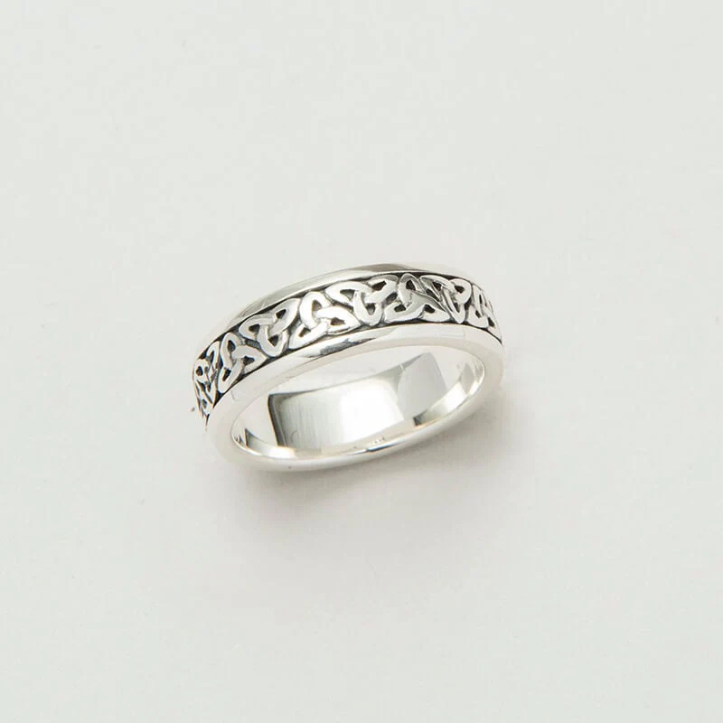 Silver Ladies Trinity Knot Celtic Band