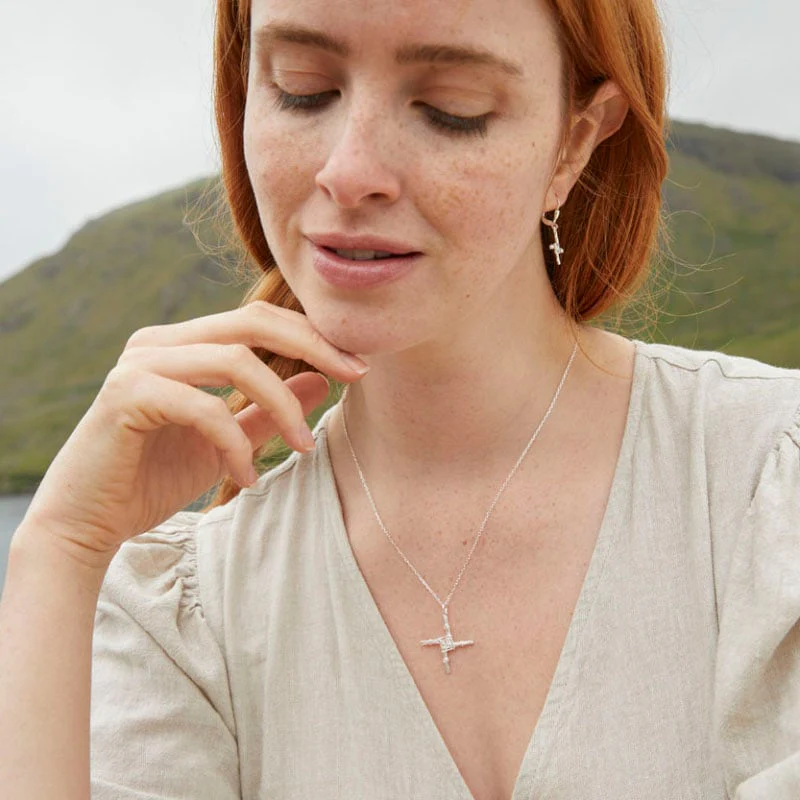 St Brigid's Cross Silver Pendant - Image 4