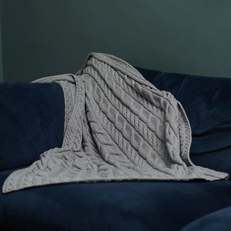 Supersoft Merino Aran Throw - Image 3
