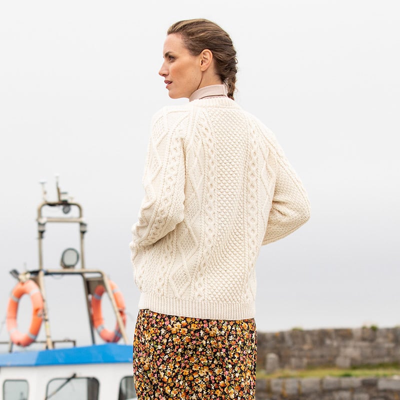 The Ashford Hand Knit Aran Cardigan - Image 3