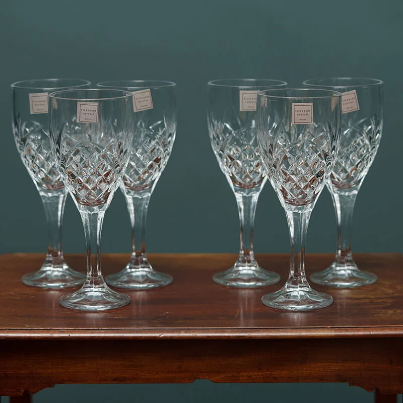 Tipperary Crystal Belvedere Set of 6 Wine Glasses