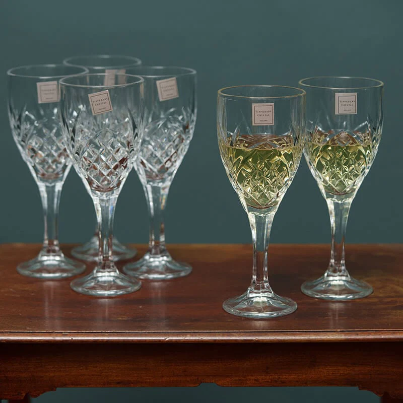 Tipperary Crystal Belvedere Set of 6 Wine Glasses - Image 3