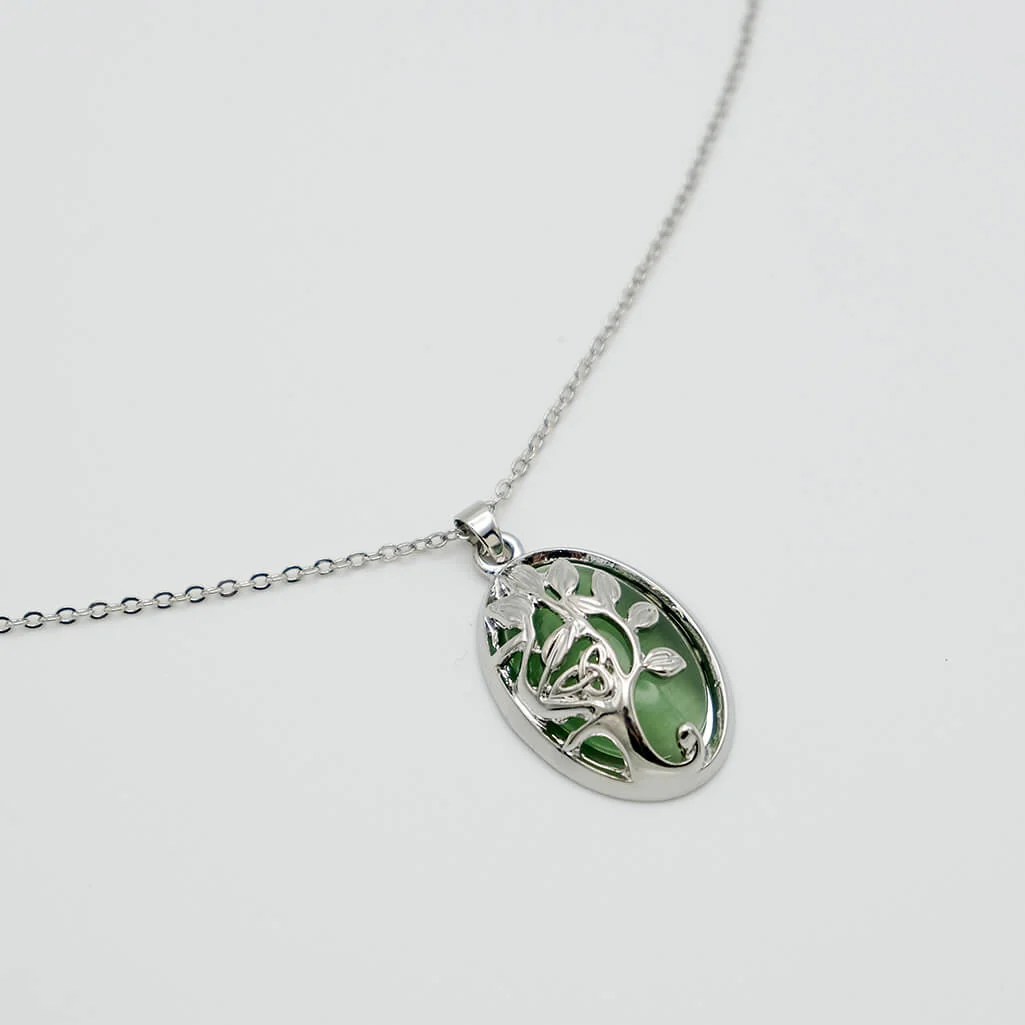 Tree of Life Cat's Eye Pendant