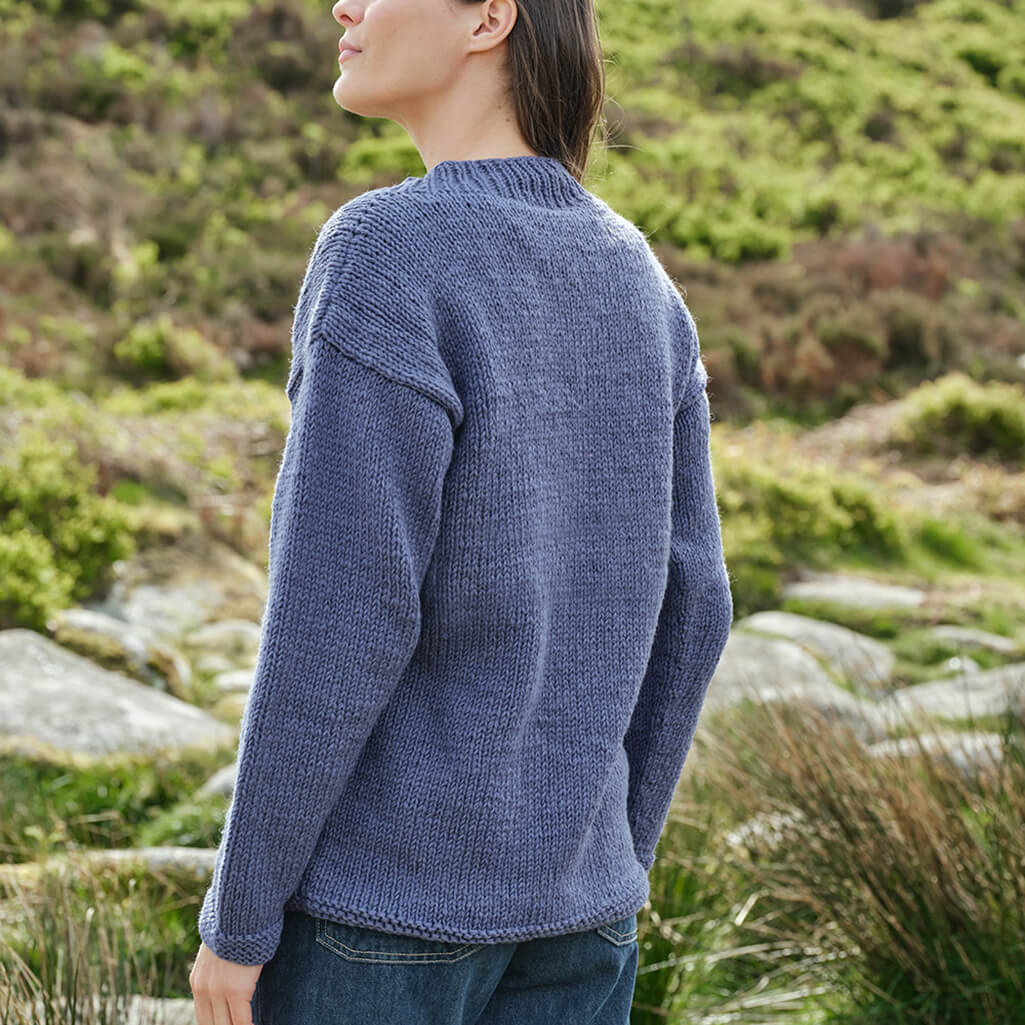Women's Hand Knitted Wool Sheep Sweater - Image 2
