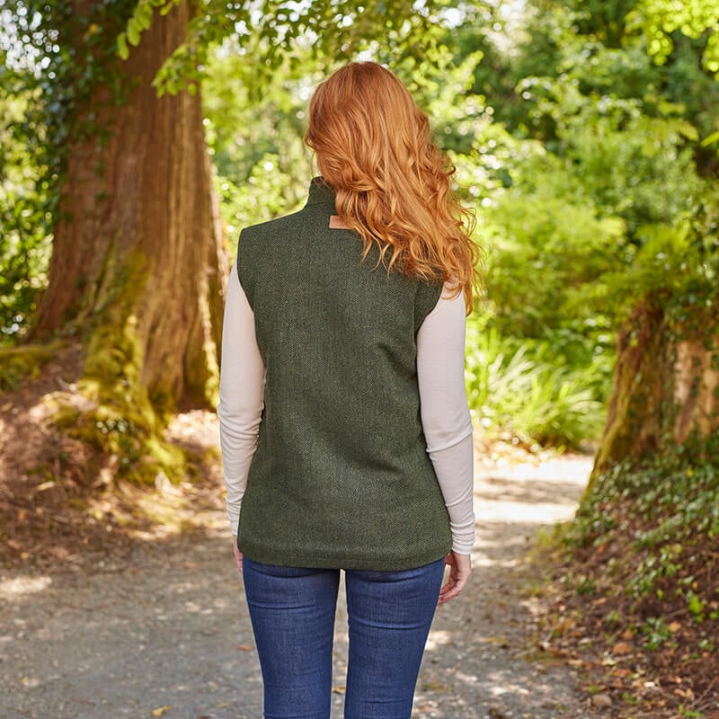 Women's Herringbone Irish Windbreaker Vest - Image 3
