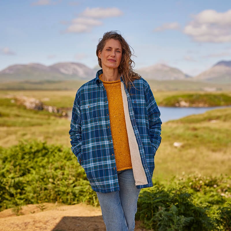 Women's Plaid Flannel Shirt - Image 3