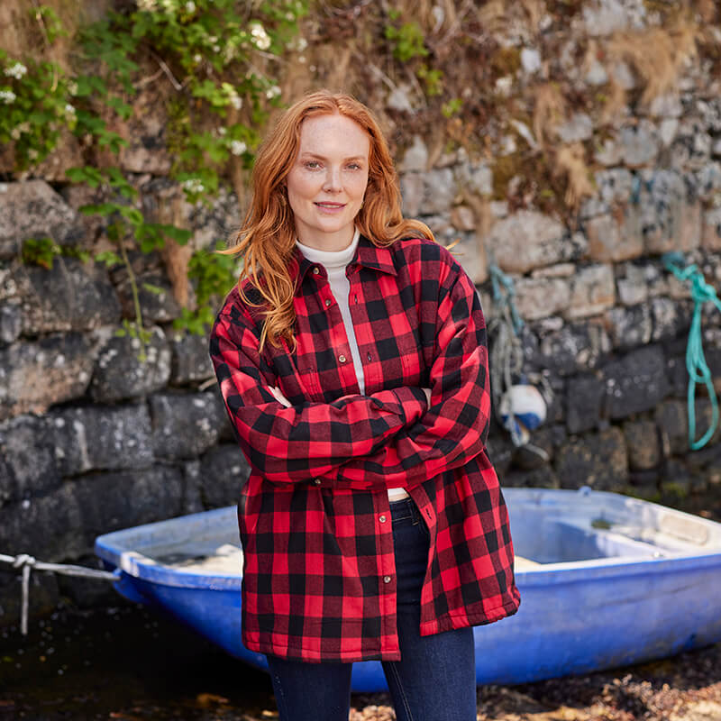 Women's Plaid Flannel Shirt - Image 5