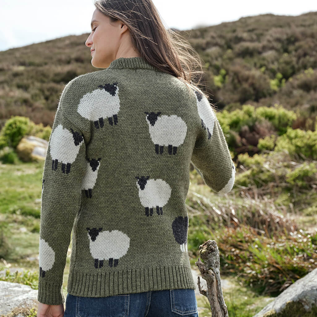 Women's Premium Soft Wool Black Sheep Sweater - Image 4