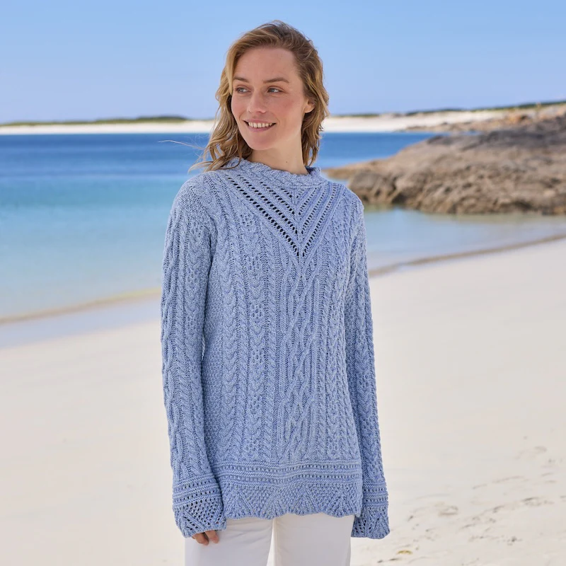 Women's Signature Aran Tunic Sweater - Image 3