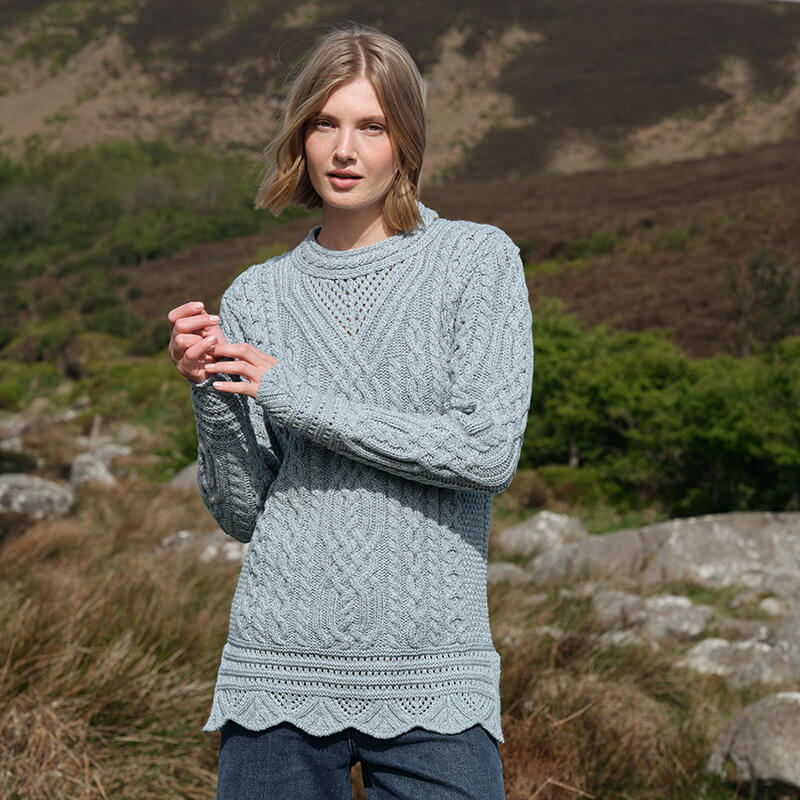 Women's Signature Aran Tunic Sweater - Image 4