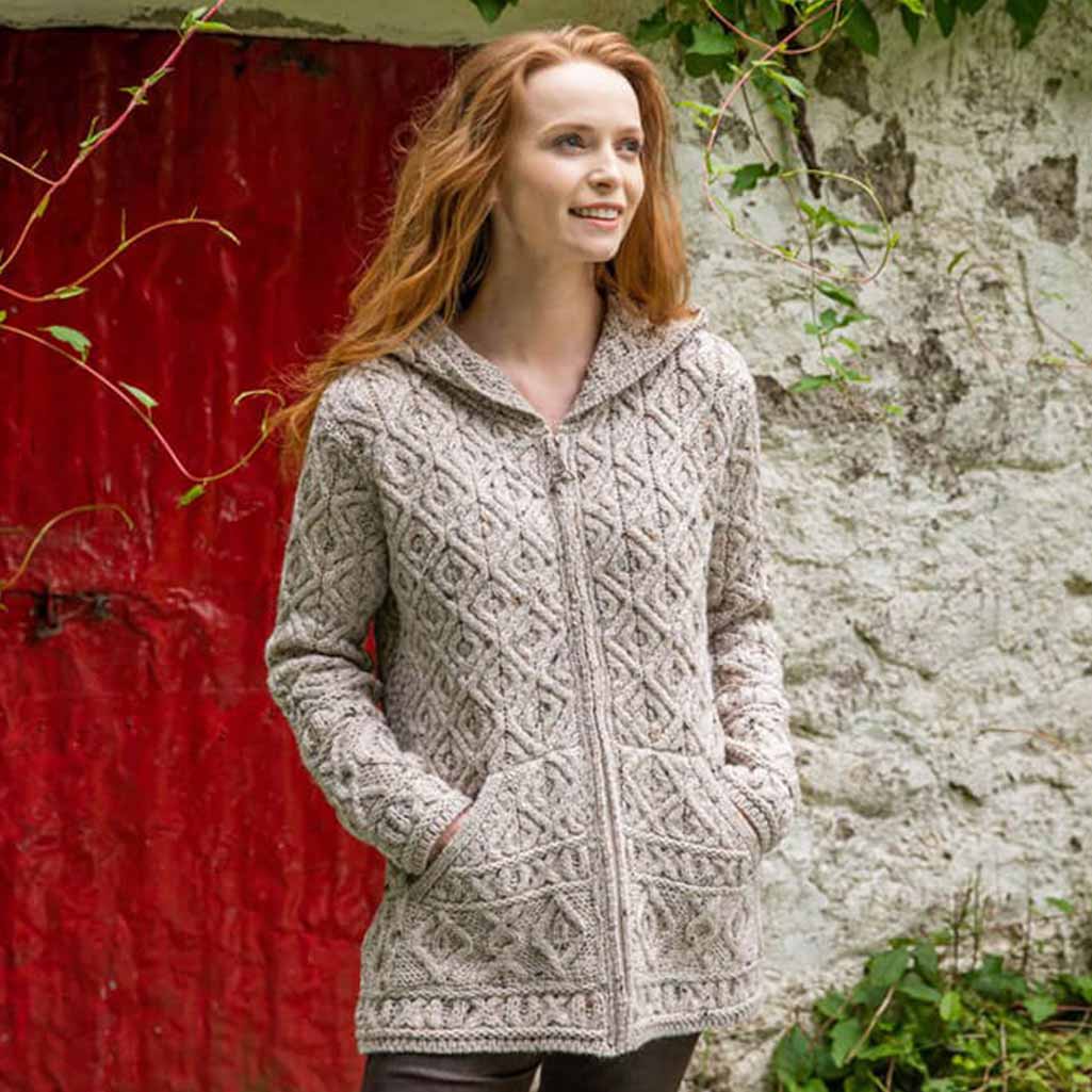 Women's Signature Aran Zipper Hoodie