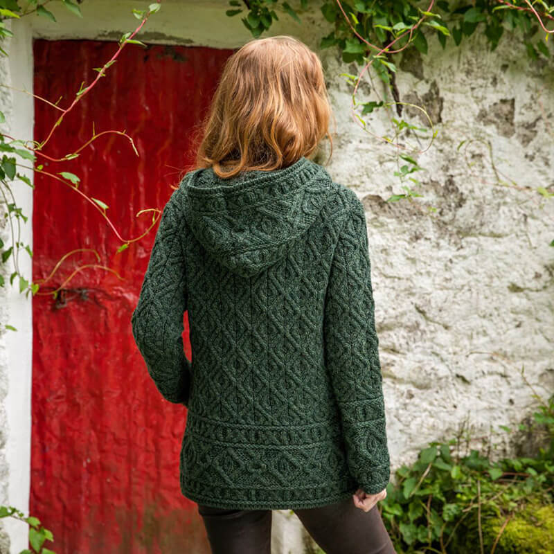 Women's Signature Aran Zipper Hoodie - Image 4