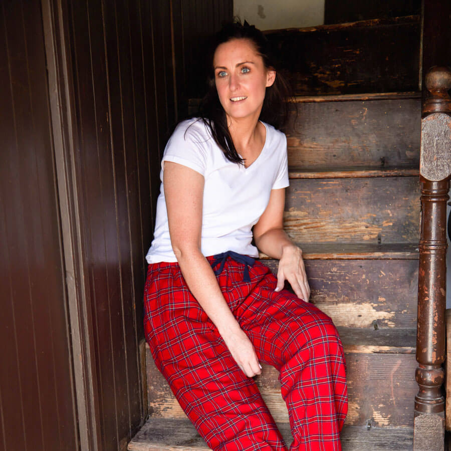 Women's Tartan Flannel Lounge Pants - Image 3