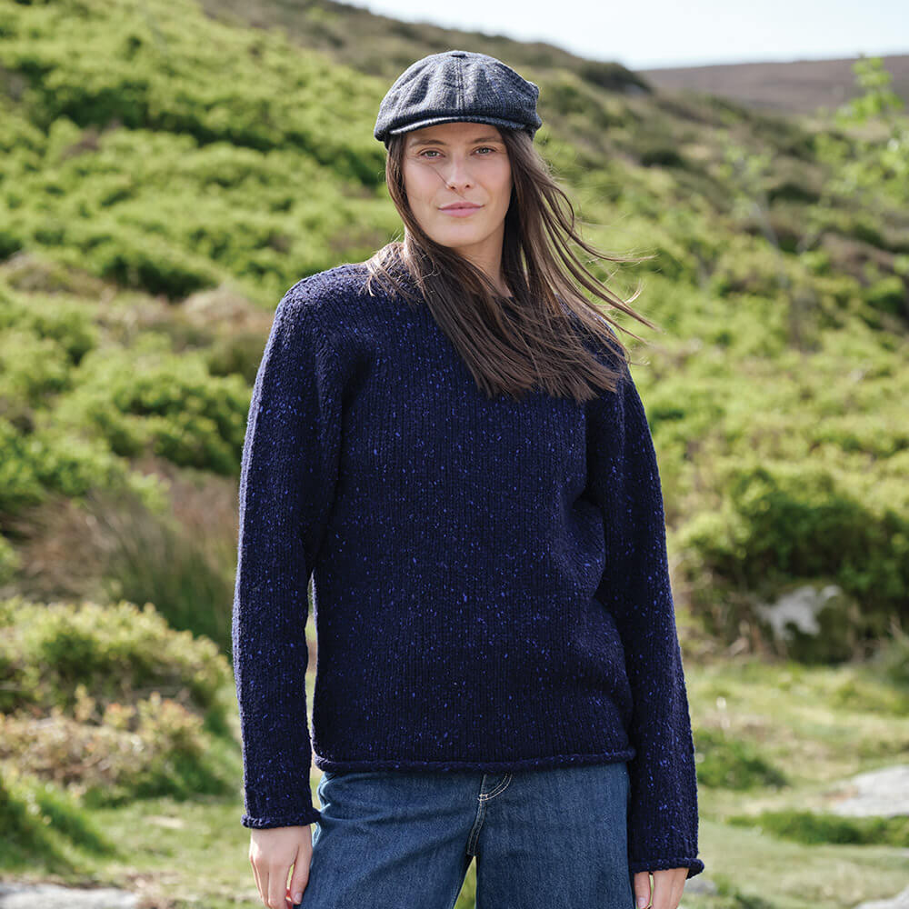 Women's Traditional Fisherman Irish Wool Sweater - Image 6